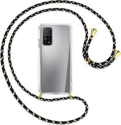 Produktbild von Handykette Backcover-Schutzhülle mit Band (Metall goldfarben) für Xiaomi Mi 10T (Pro) 5G - camouflage