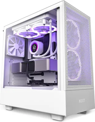 Produktbild von NZXT H5 FLOW weiß| PC-Gehäuse
