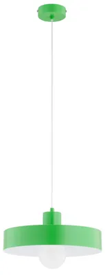 Productafbeelding van Hanglamp NEVERA, groen-wit, 1xE27x15W, metaal, afmetingen: 80x34x34cm, IP20, Alfa