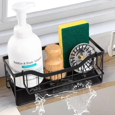 Produktbild von Küchenorganizer mit Abfluss-System - multifunktioneller Organizer und Schöpfbrettträger