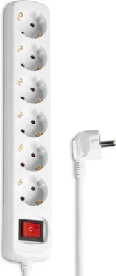 Immagine prodotto di Hama - Steckdosenleiste - 6 Ausgangsstecker - Weiß (00108833)