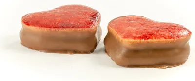 Produktbild von Peters Sweethearts mit Nougatfüllung Butterkekse in Herzform 100g