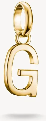 Obrázek produktu pro Thomas Sabo Charm-Anhänger, Buchstabe "G", aus Silber, vergoldet