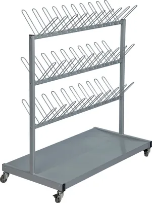 Produktbild von Kongamek Schuh- und Stiefeltrockenwagen 870x540x1200mm grau für 60 Schuhe
