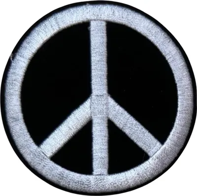 Produktbild von Friedens-Freiheitszeichen-Emblem-Aufnäher zum Aufbügeln