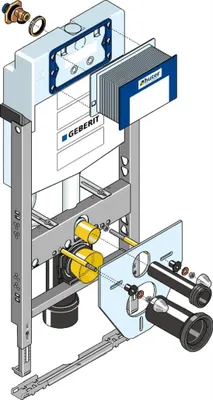 Produktbild von Geberit Huter Montageelement WWC UP320 für Trockenbau, Vor- und Inwand, 1 Stk.