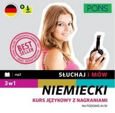 Zdjęcie produktu dla Słuchaj i mów - Niemiecki A1 A2 B1 Kurs językowy 3w1