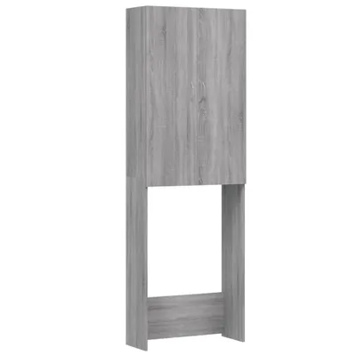 Produktbild von vidaXL Waschmaschinenschrank Grau Sonoma 64x25,5x190 cm