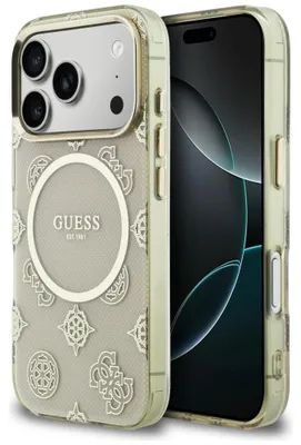 Zdjęcie produktu dla Etui Guess Iml Peony Dot Magsafe Do Iphone 17 Pro Beżowy