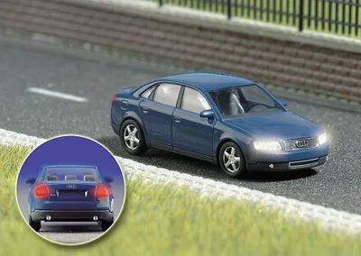 Produktbild von Busch 5651 - 1/87 / H0 Audi A4 - Mit Beleuchtung - Neu