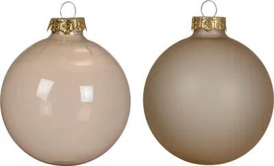 Produktbild von Weihnachtskugeln Glas 8cm 4 Stück - Perle transparent