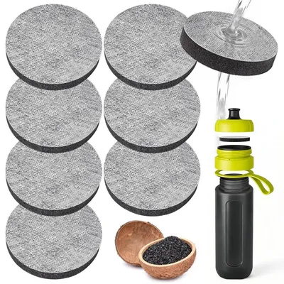 Produktbild von Wasserfilter MicroDisc 8 Stück für Wasserfilterflaschen & Karaffen, reduziert Chlor & Geschmacksstoffe