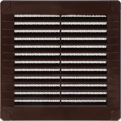 Immagine prodotto di Griglia di ventilazione quadrata con tappo 150x150x7mm abs marrone