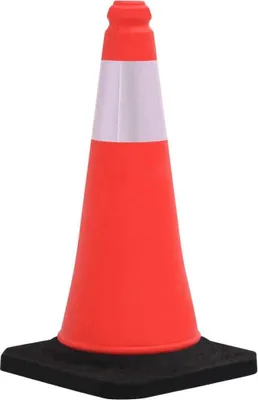 Zdjęcie produktu dla vidaXL Odblaskowe pachołki drogowe z ciężką podstawą 10 szt. 50 cm