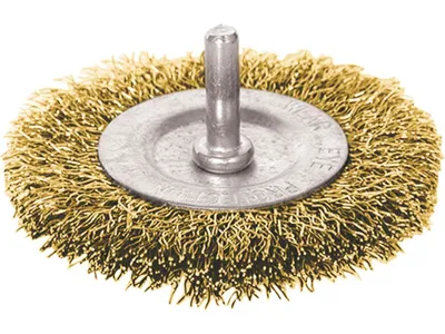 Obrázek produktu pro Rotační kartáč Extol Craft (17055) O 100 mm, krimpovaný drát S 0,3 mm, hřídel 6 mm