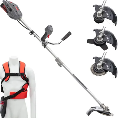 Productafbeelding van IKRA accu-grasmaaier IB-BC 33 | 36V Bosch-systeem | Spoel voor draad, 33 cm | 3-tands mes, Ø 25,5 cm | 80-tands mes | Zonder accu en oplader