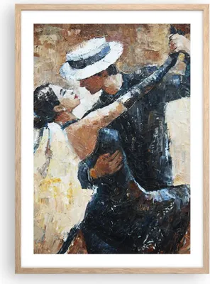 Produktbild von Gerahmtes Poster - Rahmen in heller Eiche - tanzen sie - 50x70 cm - Wand Bild - Wanddeko - Wandbilder - Kunstposter - Wandposter - Bilderrahmen - Bilder - Kunstdruck - Wandbild - P2NPA50x70-3773