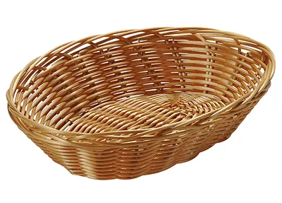 Produktbild von BROTKORB 21x17cm geflochten aus Kunststoff oval Obstkorb Brot Obst Korb Körbe Körbchen 20