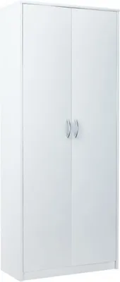 Produktbild von Kleiderschrank mit Regalböden LUBA – Breite 74 cm, weiß