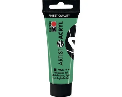 Immagine prodotto di Marabu Vernice acrilica per artisti Acrilico verde ftalo chiaro 964 22 ml