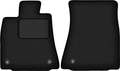 Image de Tapis de sol avant velours sur-mesure pour Lexus IS III (2013-, berline) noir, jeu 2 pièces, fixations - STANDRAD