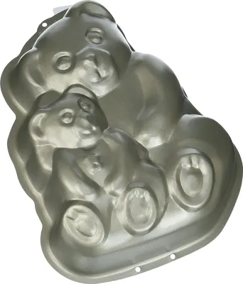Produktbild von Städter KIDS Backform Lalelu Mamabär mit Baby, Kuchenform, Kuchenbackform, Motivbackform, Metall, 19 x 26 x 6 cm, 581043