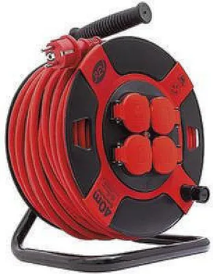 Obrázek produktu pro REV 0010307612, 40 m, Venkovní, IP44, Odolné vůči kapkám, 1,5 mm², Černá, Červená