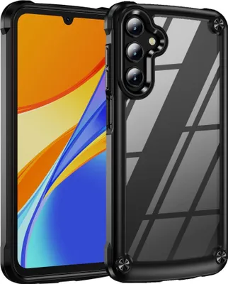 Image de Coque antichoc hybride TPU + PC pour Samsung Galaxy A37 5G avec protection d'objectif, noir
