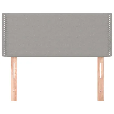 Obrázok produktu pre vidaXL Čelo postele svetlosivé 90x5x78/88 cm Látka