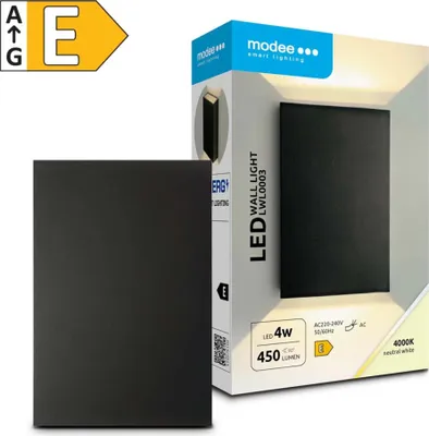 Obrázok produktu pre Modee LED svietidlo na stenu 4W 450lumenov IP65 (LWL0003)