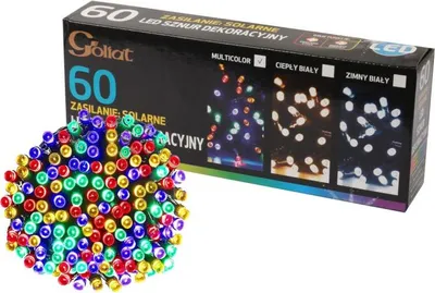 Zdjęcie produktu dla Solarna Girlanda Świetlna 60 LED Multikolor do Dekoracji Ogrodu i Choinki