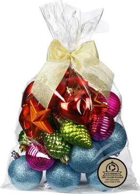 Produktbild von Weihnachtskugeln und Formen Kunststoff 5-7cm 30er Set - Mille Fiori