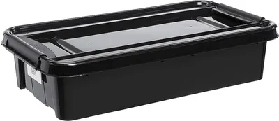 Produktbild von plast team PROBOX RECYCLE Bettroller 31 Liter Box und Deckel schwarz