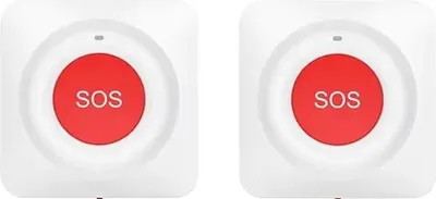 Image de Bouton d'urgence, alarme d'urgence, compatibilité avec les maisons intelligentes, 2 pièces