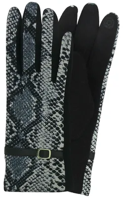 Produktbild von Damen Handschuh mit Touch Funktion Reptil Muster