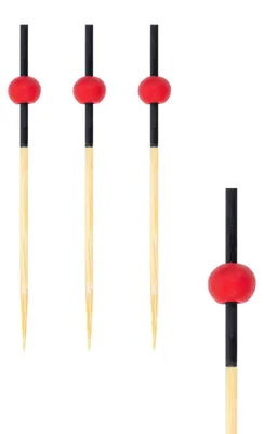 Produktbild von 200x Fingerfood Spieße "Perle" aus Bambus 7cm