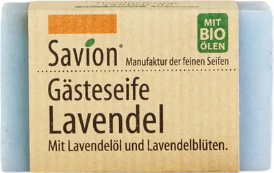 Produktbild von Feste Gästeseife mit Lavendelduft, 40g Stück