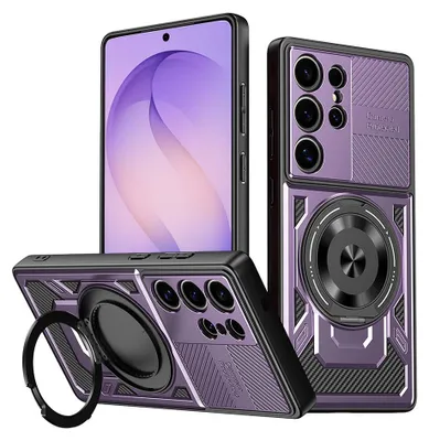 Obrázok produktu pre Techsuit – RuggedCam odolné ochranné puzdro s krytom fotoaparátu pre Samsung Galaxy S26 Ultra – fialové
