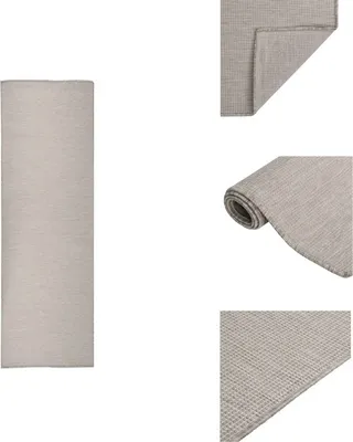 Produktbild von vidaXL Outdoor-Teppich Flachgewebe 80x250 cm Taupe -  Teppiche