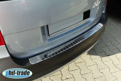 Immagine prodotto di Protezione paraurti in acciaio inox cromato V2A per SKODA Yeti posteriore 2009-2013