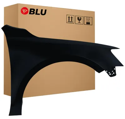 Productafbeelding van BLU Spatbord geschikt voor VW Volkswagen Jetta VI 6 LC9X Rechts Zwart TiefSchwarz | 2010-2018 | Voorzijde | Gelakt | Montageklaar | Verzinkt