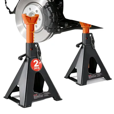 Zdjęcie produktu dla Podpory Podnośnikowe Vevor 6 Ton Regulowane 37-58 Cm Stalowe Para