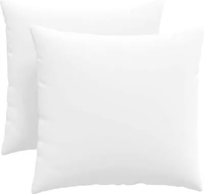 Image de vidaXL Coussin de canapé 2 pcs Blanc 45 x 45 cm Tissu