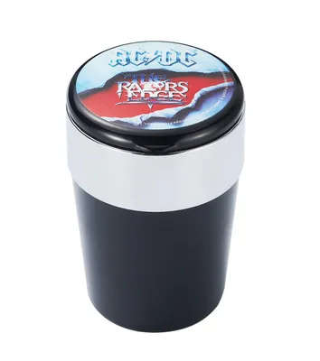 Produktbild von AUTO ASCHENBECHER AC/DC mit Deckel LED-Licht für Getränkehalter Autoaschenbecher Windaschenbech Beleuchtung KFZ Gluttöter 50 (Rot)