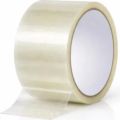 Produktbild von 1 Rolle PP Klebeband transparent 48mm x 66m - starkes Paketband, reißfest, temperaturbeständig, Packband für Versand, Karton, Lager - Verpackungsbänder für Pakete - Paketklebeband