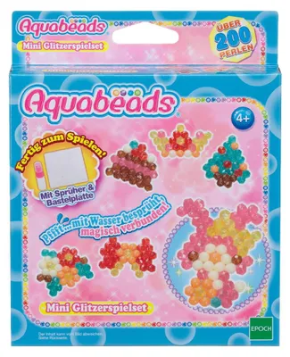 Produktbild von Aquabeads Mini Glitzerspielset, Bastelset, 200 Perlen, Basteln, Spielzeug, 30289