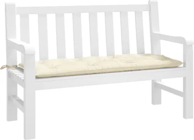 Produktbild von Möbel Gartenbank-Auflage Creme 120x50x7 cm Oxford-Gewebe - Gartenmöbelauflagen 361585