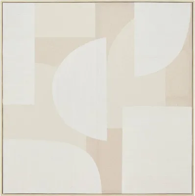 Produktbild von 3d-leinwand bhavik beige 90x90cm - Atmosphera créateur d'intérieur