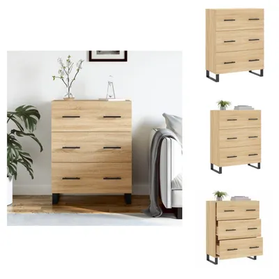 Obrázok produktu pre vidaXL Príborník Sonoma-dub 69,5x34x90 cm materiál na báze dreva - Príborníky