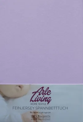 Produktbild von Kinder Baby Jersey Spannbettlaken Spannbetttuch - lavendel - 60x120 - 70x140 cm hochwertige 140 g/m²